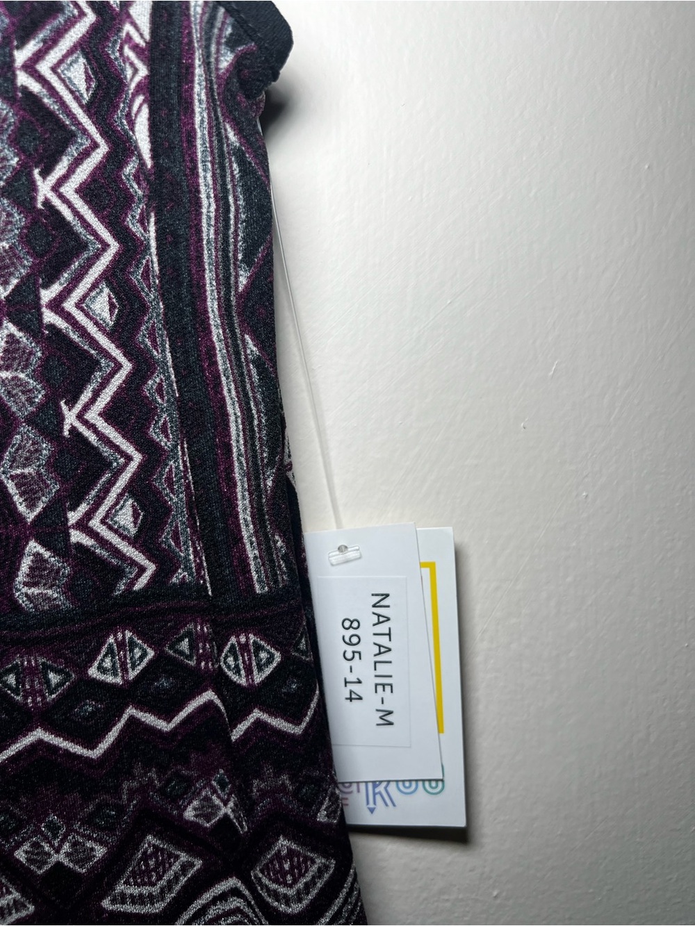 LuLaRoe Black & Purple Patterned Sleeveless Maxi Jumpsuit - Picture 3 of 4